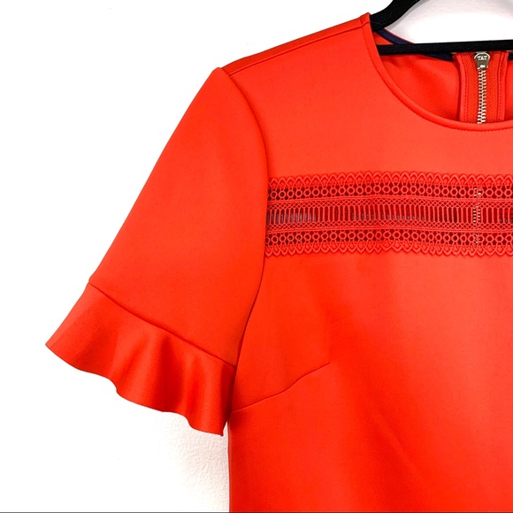 Ted Baker Calizee Lace Insert Skater Dress Size 10 - Picture 6 of 15